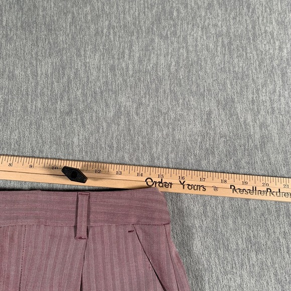 Banana Republic Pants Womens Petite 6 Pink High Rise Tapered Dress Herringbone - Picture 8 of 14